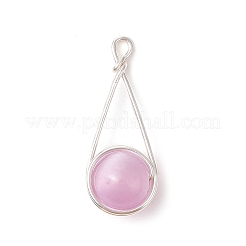 Natural Selenite Pendants&nbsp;PALLOY-TA00209-02