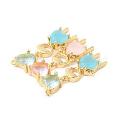 Brass Pendants&nbsp;ZIRC-L103-032G