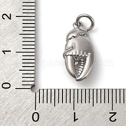 Brass Micro Pave Cubic Zirconia Pendants&nbsp;KK-P308-53P