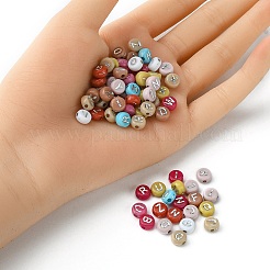 Opaque Mixed Color Acrylic Beads&nbsp;MACR-YW0002-48B