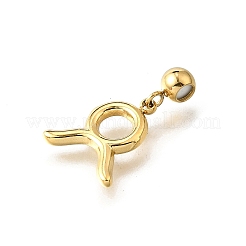 304 Stainless Steel Pendants&nbsp;STAS-H202-01G-01