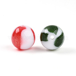 Two Tone Opaque Resin Beads&nbsp;X1-RESI-N042-16mm-16