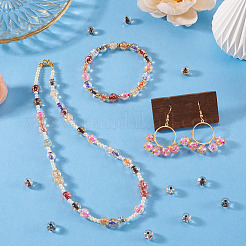 100Pcs Crackle Transparent Glass Beads&nbsp;GLAA-TADJ0001-12B