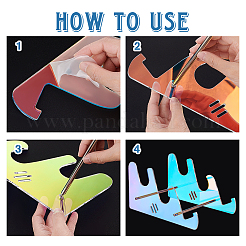 2-Tier Transparent Acrylic Keyboard Stands&nbsp;ODIS-WH0027-055