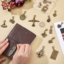 16Pcs Alloy Pendant Decorations&nbsp;HJEW-CP00082