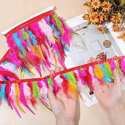 1 Bundle Fashion Feather Cloth Strand Costume Accessories&nbsp;DIY-GF0012-60