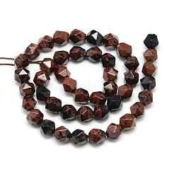 Natural Mahogany Obsidian Beads Strands&nbsp;G-S149-15-6mm