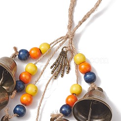 Halloween Iron Protective Witch Bells for Doorknob Hanging Ornaments&nbsp;HJEW-JM01896-02