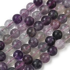 Natural Fluorite Beads Strands&nbsp;G-E598-02A