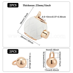 Spray Painted Zinc Alloy Cord Lock Clasp&nbsp;FIND-WH0111-157A
