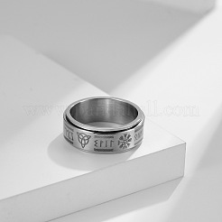 Viking Word 304 Stainless Steel Rotatable Finger Rings for Men&nbsp;FS-WGA52A7-04