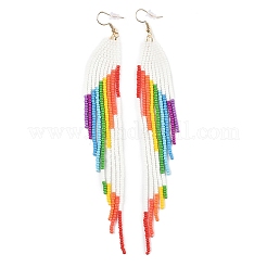 Bohemian Glass Dangle Earrings&nbsp;EJEW-C129-02A