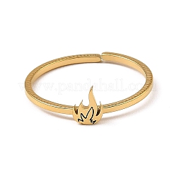 304 Stainless Steel Adjustable Open Cuff Rings&nbsp;LS-RJEW-Q806-01G-03