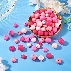 120Pcs 12 Styles Silicone Focal Beads&nbsp;SIL-CW0001-01B