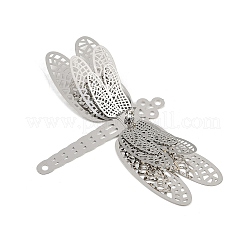 304 Stainless Steel Crystal Rhinestone 3D Insect Connector Charms&nbsp;STAS-H236-11B-P