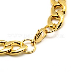 304 Stainless Steel Curb Chain/Twisted Chain Bracelets&nbsp;STAS-A028-B127