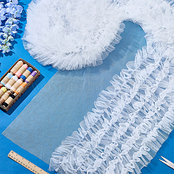 Polyester Lace Ribbon&nbsp;OCOR-WH0105-198