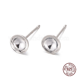 925 Sterling Silver Ear Stud Findings&nbsp;STER-K167-043D-S