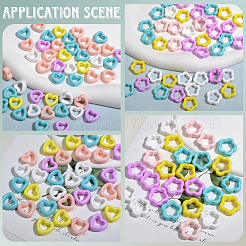 100Pcs 2 Styles Acrylic Bead Frame&nbsp;OACR-SP0001-74