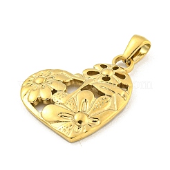 304 Stainless Steel Pendants&nbsp;LS-STAS-O009-02B-G
