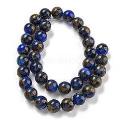 Synthetic Gold Clinquant Stone Beads Strands&nbsp;G-P549-A01-02A