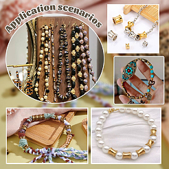 100Pcs 5 Colors Tibetan Style Alloy European Beads&nbsp;FIND-PH00038-97