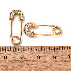 304 Stainless Steel Rhinestone Safety Pin&nbsp;SA-CBAE39F-03G-A