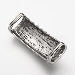 304 Stainless Steel Slide Charms&nbsp;STAS-F063-28