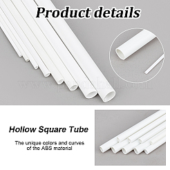 40Pcs 8 Styles ABS Plastic Round Tube&nbsp;KY-OC0001-41
