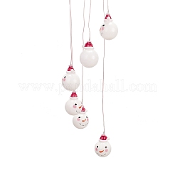 LED Solar Powered Snowman Wind Chime&nbsp;HJEW-I009-12