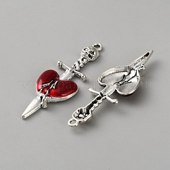Gothic Style Zinc Alloy Enamel Big Pendants&nbsp;ENAM-WH0065-89B