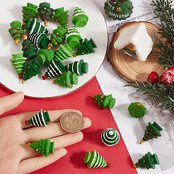 30Pcs 10 Styles Christmas Resin Sculpture Ornaments&nbsp;RESI-SC0005-91