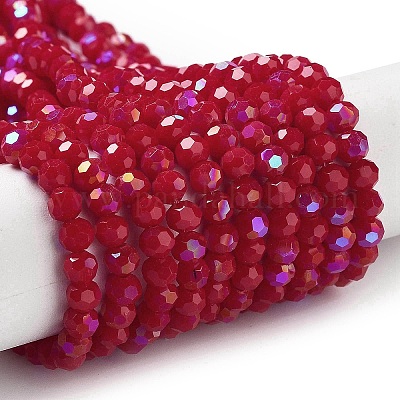 Opaque Glass Beads Strands&nbsp;EGLA-A035-P4mm-L16-1