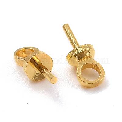 Brass Cup Peg Bails Pendants&nbsp;X-KK-Z018-01B-G-1