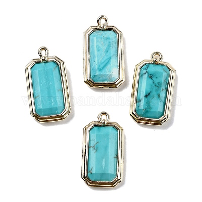 Synthetic Turquoise Pendants&nbsp;G-U019-04G-09-1
