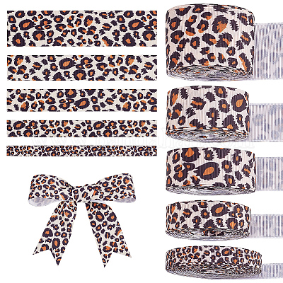 5 Rolls 5 Styles 5Yard Polyester Ribbons&nbsp;SRIB-FG0001-34-1