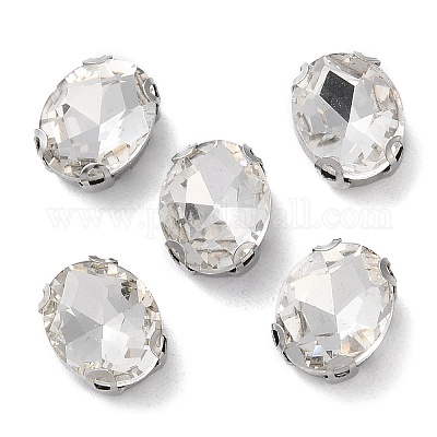 Oval Sew on Rhinestone&nbsp;RGLA-L028-02C-01-1