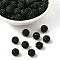 Pave Disco Ball Beads, Polymer Clay Rhinestone Beads, Grade A, Round, Emerald, PP12(1.8~1.9mm), 8mm, Hole: 1mm