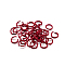 Aluminum Open Jump Rings, Round, FireBrick, 18 Gauge, 8x1mm, Inner Diameter: 6.5mm, about 300pcs/bag