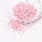 Ornament Accessories Plastic Paillette/Sequins Beads, Star, Pink, 2.5x2.5x0.1mm, about 450000pcs/pound