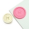 Round Brass Stamp Heads, Golden, Cross, 25mm