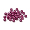 Opaque Acrylic Column Beads, Purple, 7x4mm, Hole: 1.8mm