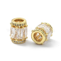 Brass Rhinestone European Beads&nbsp;KK-P232-16G