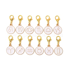 12Pcs Alloy Enamel Pendant Decorations&nbsp;HJEW-JM04204-01