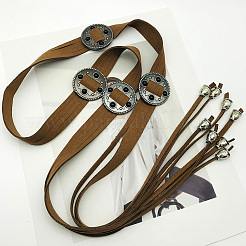 Alloy Coin Microfiber Wrap Waist Belts&nbsp;AJEW-WH20060-73B