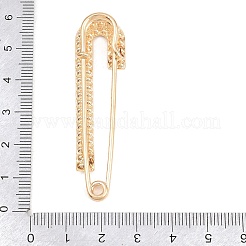 Crystal Rhinestone Safety Pin Brooches&nbsp;JEWB-A040-01B-G