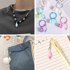 20Pcs 4 Colors Acrylic Pendants&nbsp;SACR-CJ0001-40
