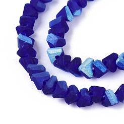 Frosted Transparent Glass Beads Strands&nbsp;GLAA-N054-4mm-11
