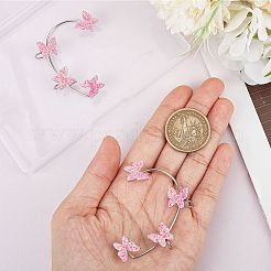 2Pcs 2 Styles Bling Butterfly Cuff Earrings&nbsp;EJEW-SC0001-26B