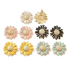 304 Stainless Steel Enamel Stud Earrings&nbsp;SA-CBA0141-03G
